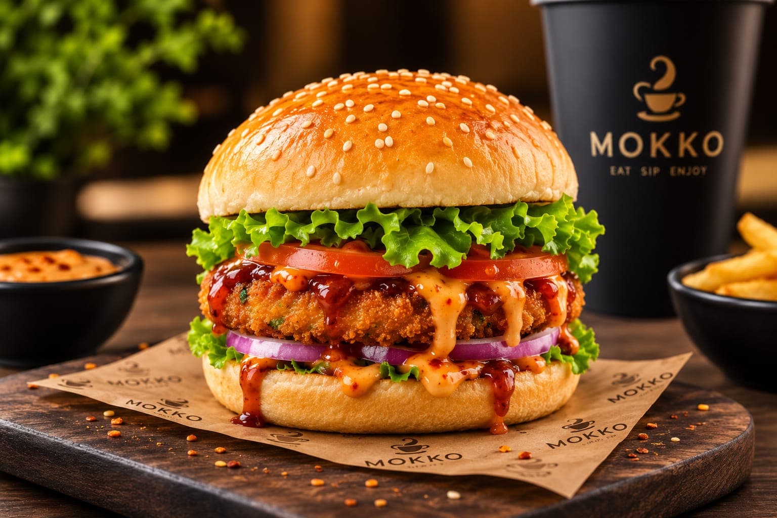 Get Veg Korean Burger